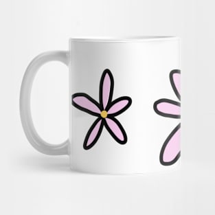 3 pink flowers Mug
